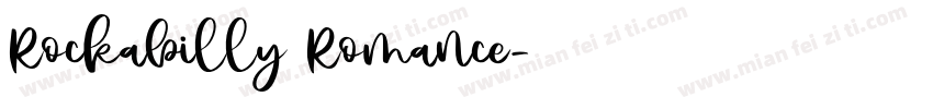 Rockabilly Romance字体转换